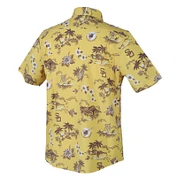 Chemise boutonnée jaune Reyn Spooner pour homme, Padres de San Diego, Kekai