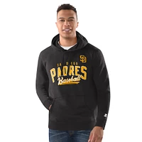 Men's Starter Black San Diego Padres Classic Pullover Hoodie