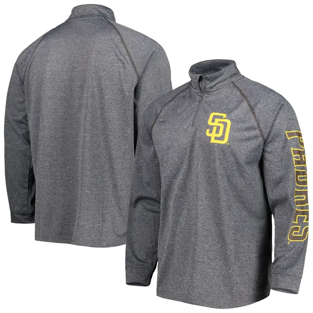 Stitches San Diego Padres Black Raglan V-neck Jersey for Men