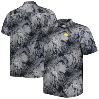 San Francisco 49ers Tommy Bahama Coconut Point Frondly Fan Camp IslandZone  Button-Up Shirt - Gray