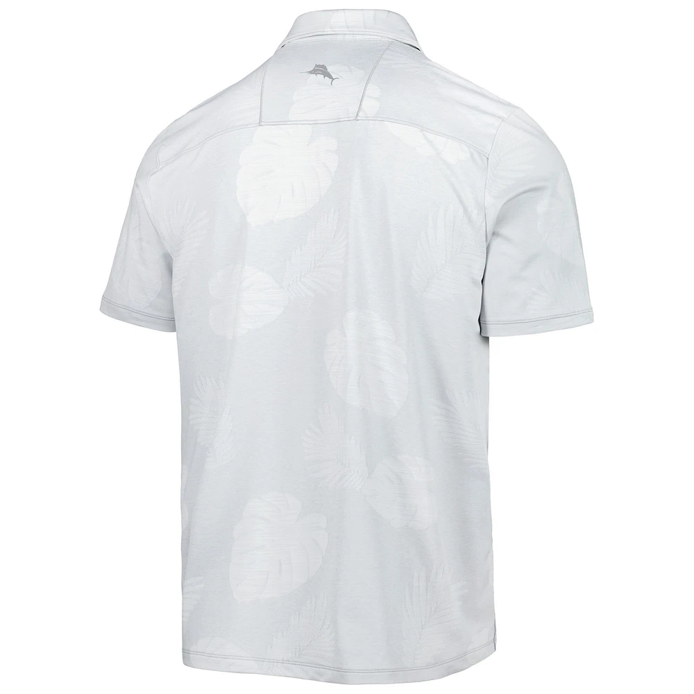 Men's Tommy Bahama Gray San Diego Padres Palm Coast Delray Fond IslandZone Allover Polo
