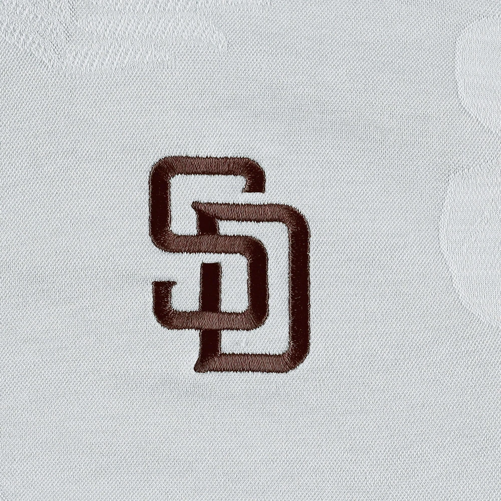Men's Tommy Bahama Gray San Diego Padres Palm Coast Delray Fond IslandZone Allover Polo