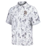 Polo tri-mélange Tommy Bahama pour hommes, gris, San Diego Padres Sport Cabana Shores IslandZone