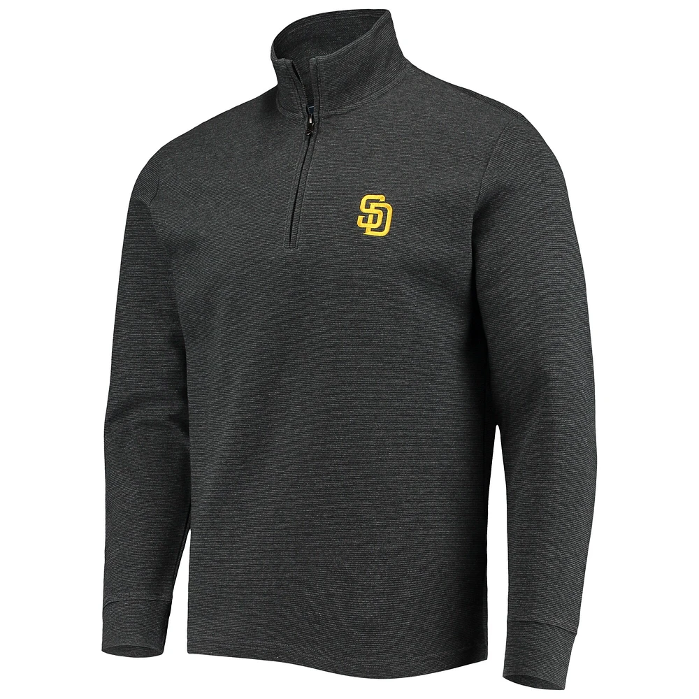 Men's Vineyard Vines Charcoal San Diego Padres Saltwater Quarter-Zip Jacket