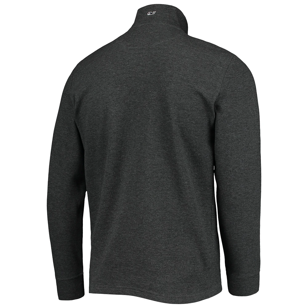 Men's Vineyard Vines Charcoal San Diego Padres Saltwater Quarter-Zip Jacket