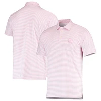 Men's Vineyard Vines Pink/White San Diego Padres Bradley Stripe Polo