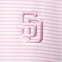 Men's Vineyard Vines Pink/White San Diego Padres Bradley Stripe Polo