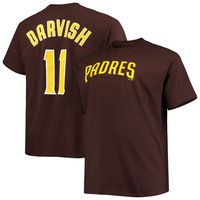 Men's Yu Darvish Brown San Diego Padres Big & Tall Name Number T-Shirt