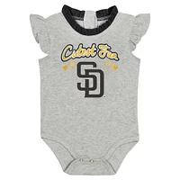 Ensemble de deux bodys fan Fanatics marron/gris pour nouveau-nés et nourrissons des San Diego Padres