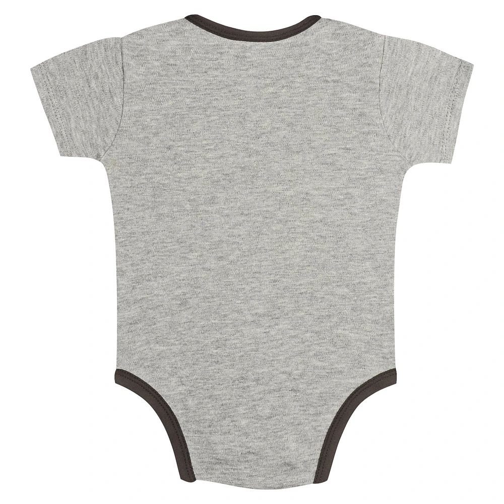 Newborn & Infant Gray/White San Diego Padres Two-Pack Play Ball Bodysuit Set