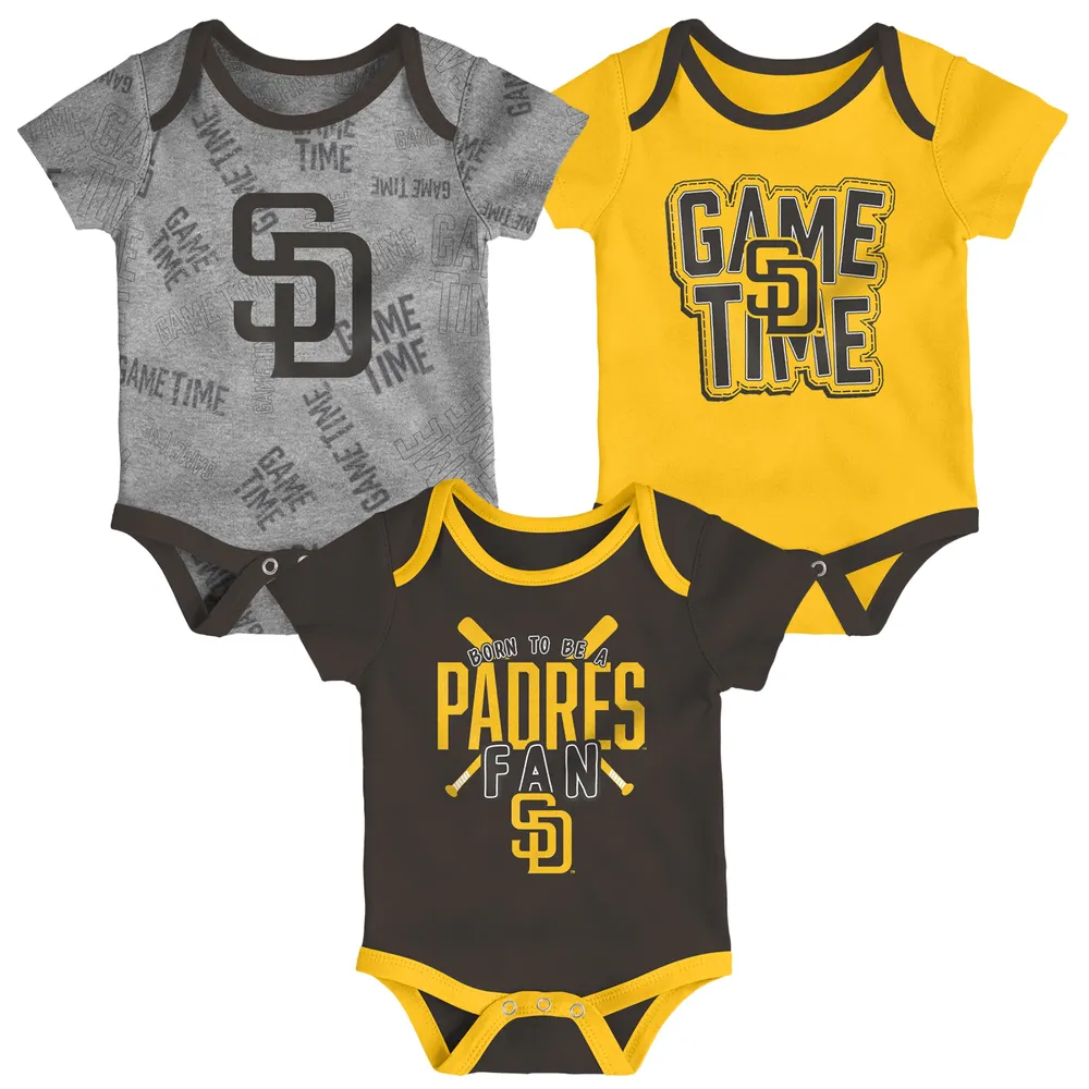 Women's Fanatics Branded Brown/White San Diego Padres Team T-Shirt Combo Set