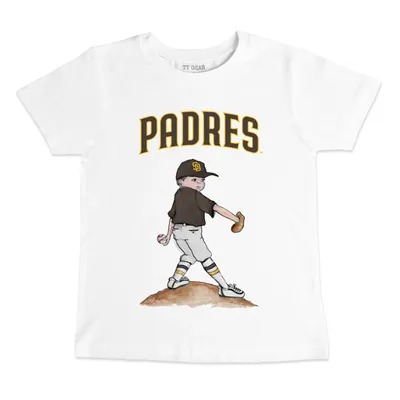 Women's Tiny Turnip Gold San Diego Padres Astronaut T-Shirt Size: Large