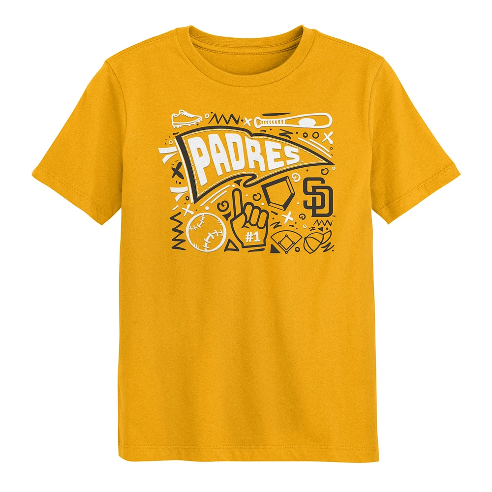 Preschool Gold San Diego Padres Ball Park Fun T-Shirt