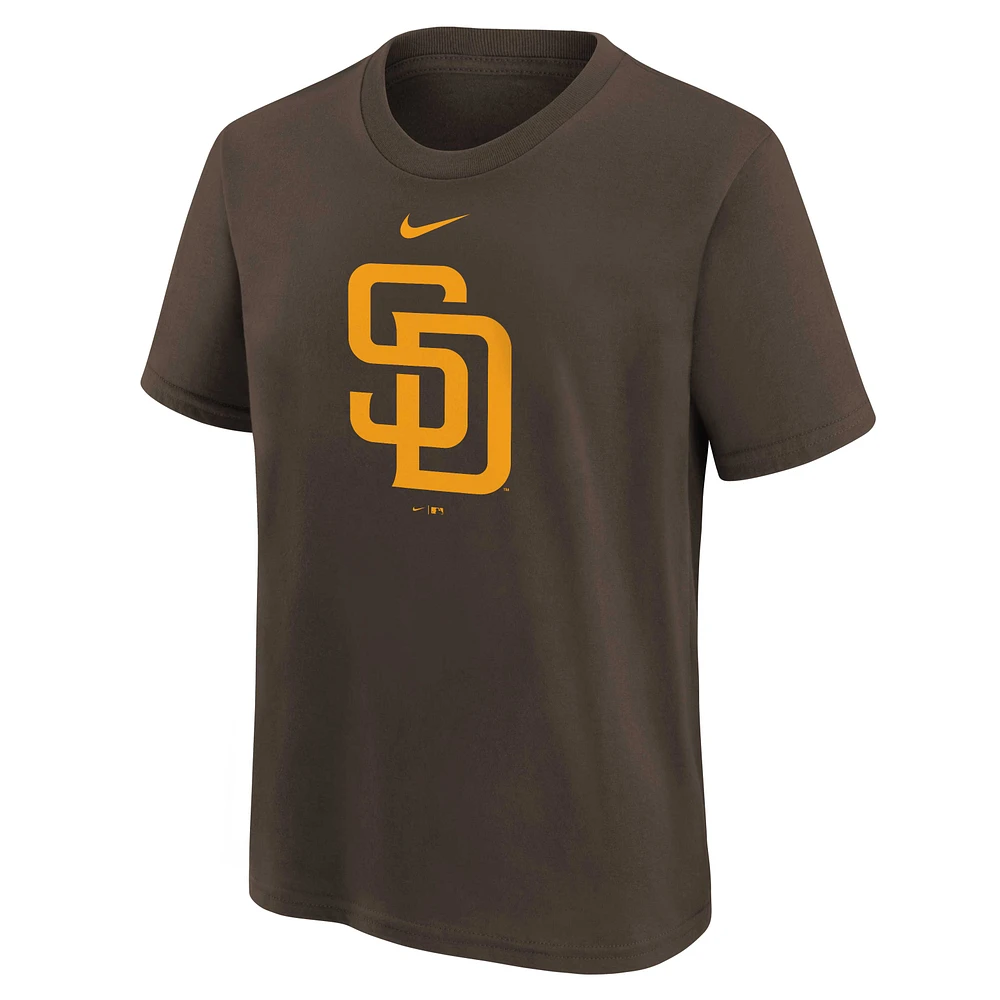 Préscolaire Nike San Diego Padres Large Logo Performance marron - T-shirt