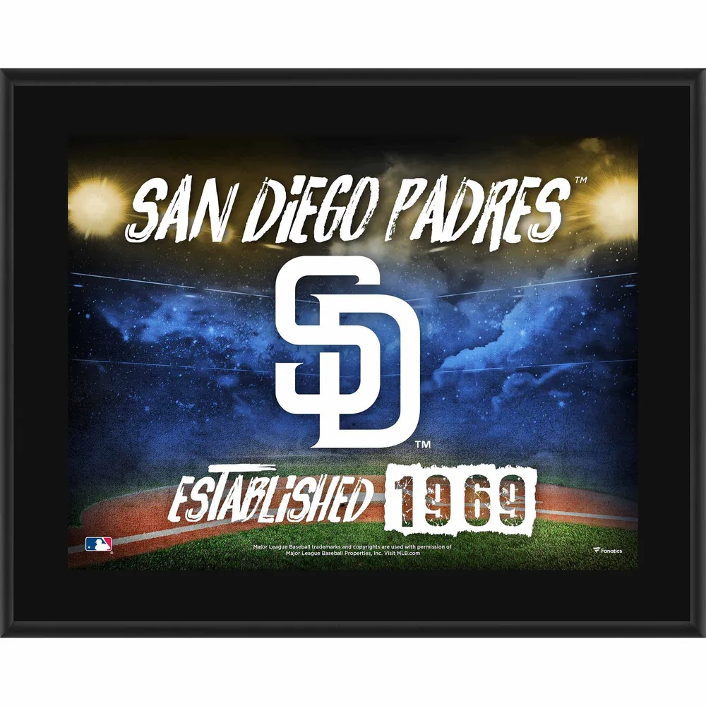 San Diego Padres Yu Darvish Fanatics Authentic Framed 10.5 x 13  Sublimated Player Plaque