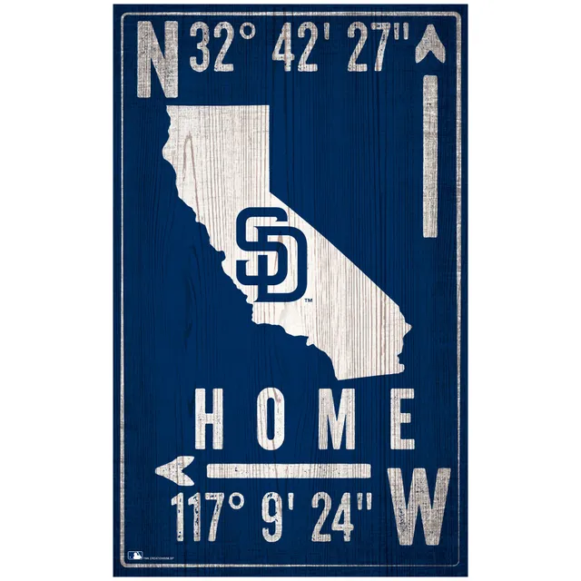 San Diego Padres Team Color Welcome Sign - 11x19