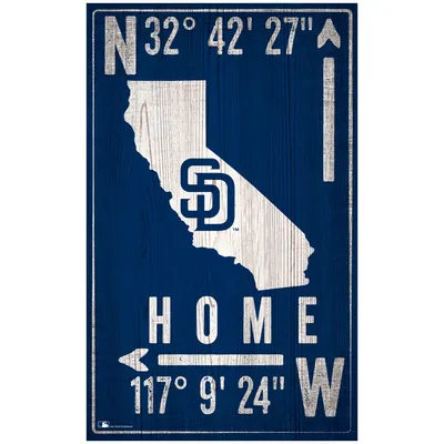 San Diego Padres 11'' x 19'' Welcome Team Tag Sign