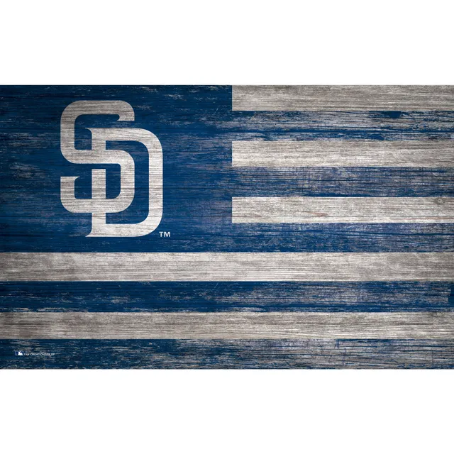 San Diego Padres 12 Team Color Flag Circle Sign