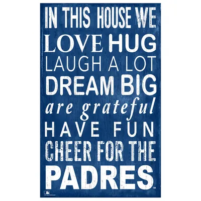 Lids San Diego Padres 11'' x 19'' Welcome Team Tag Sign