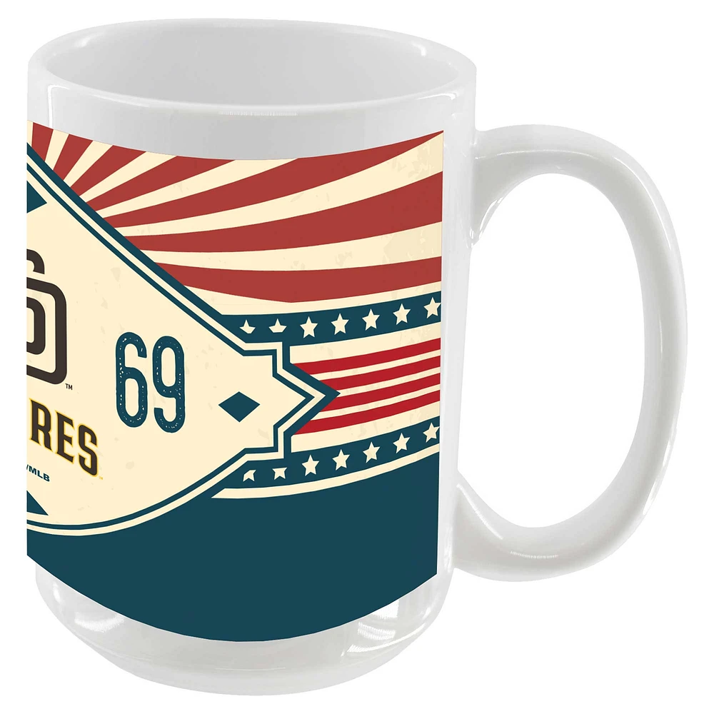 San Diego Padres 15oz. Americana Diamond Mug