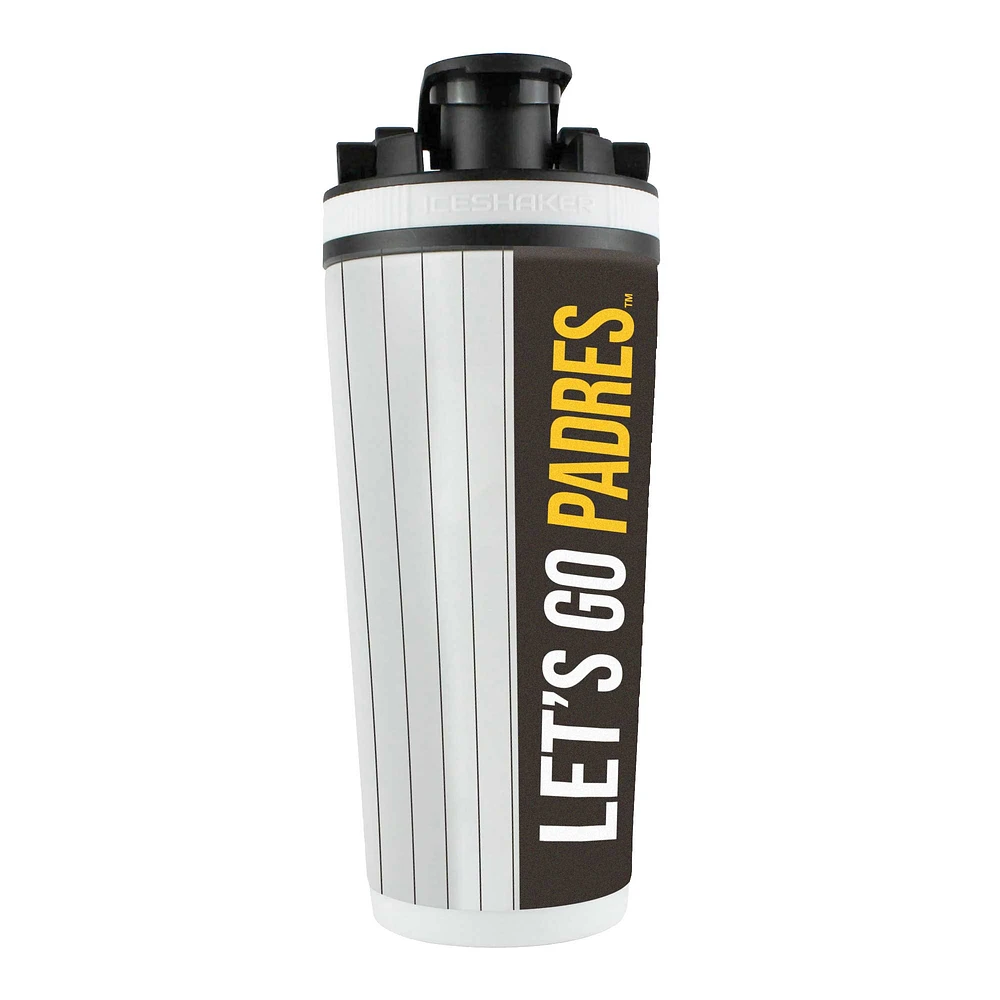 San Diego Padres 26oz. 4D Stainless Steel Shaker Bottle