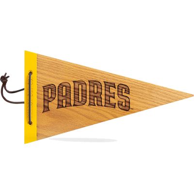 San Diego Padres 7" x 12" Wood Pennant