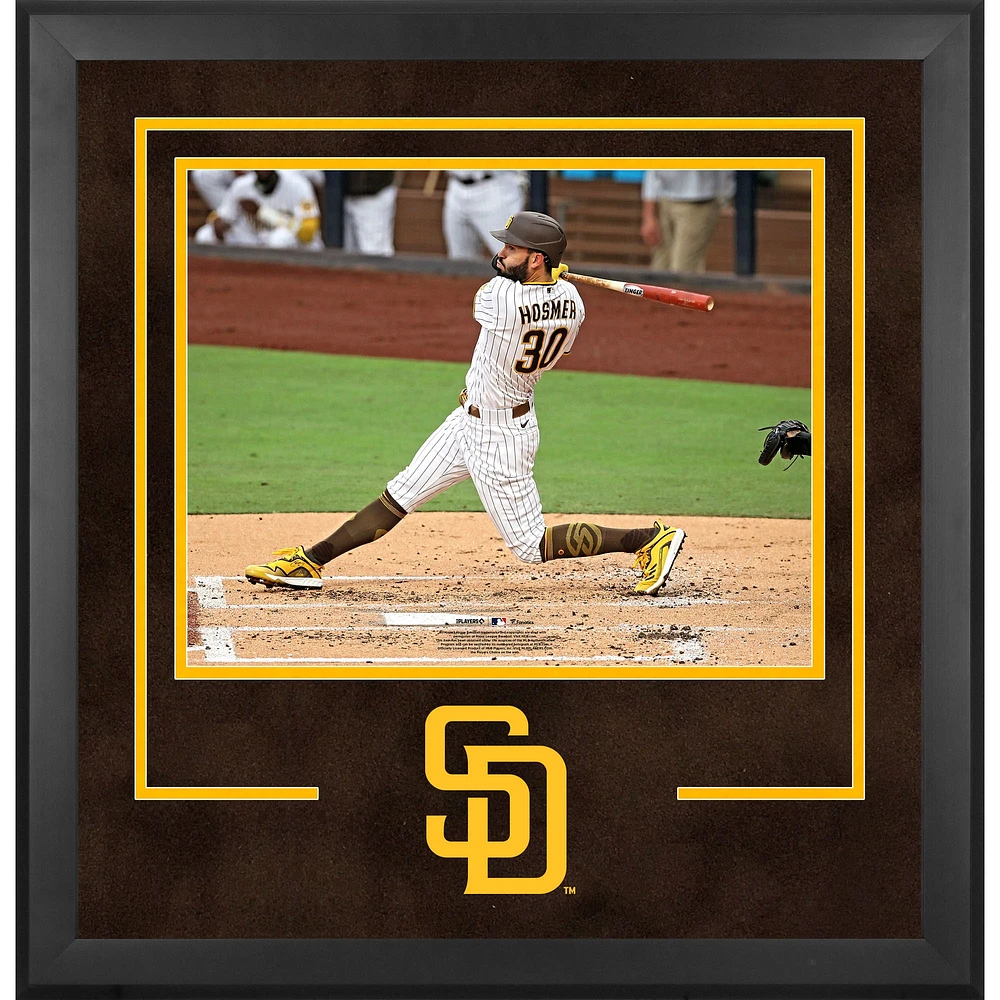 Cadre photo horizontal de luxe encadré 16" x 20" avec logo 2020 des Padres de San Diego
