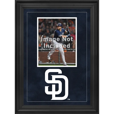 Cadre photo vertical encadré de luxe des Padres de San Diego de 8 po x 10 po avec logo de l'équipe