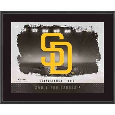 San Diego Padres Fanatics Authentic Framed 10.5" x 13" Sublimated Horizontal Team Logo Plaque
