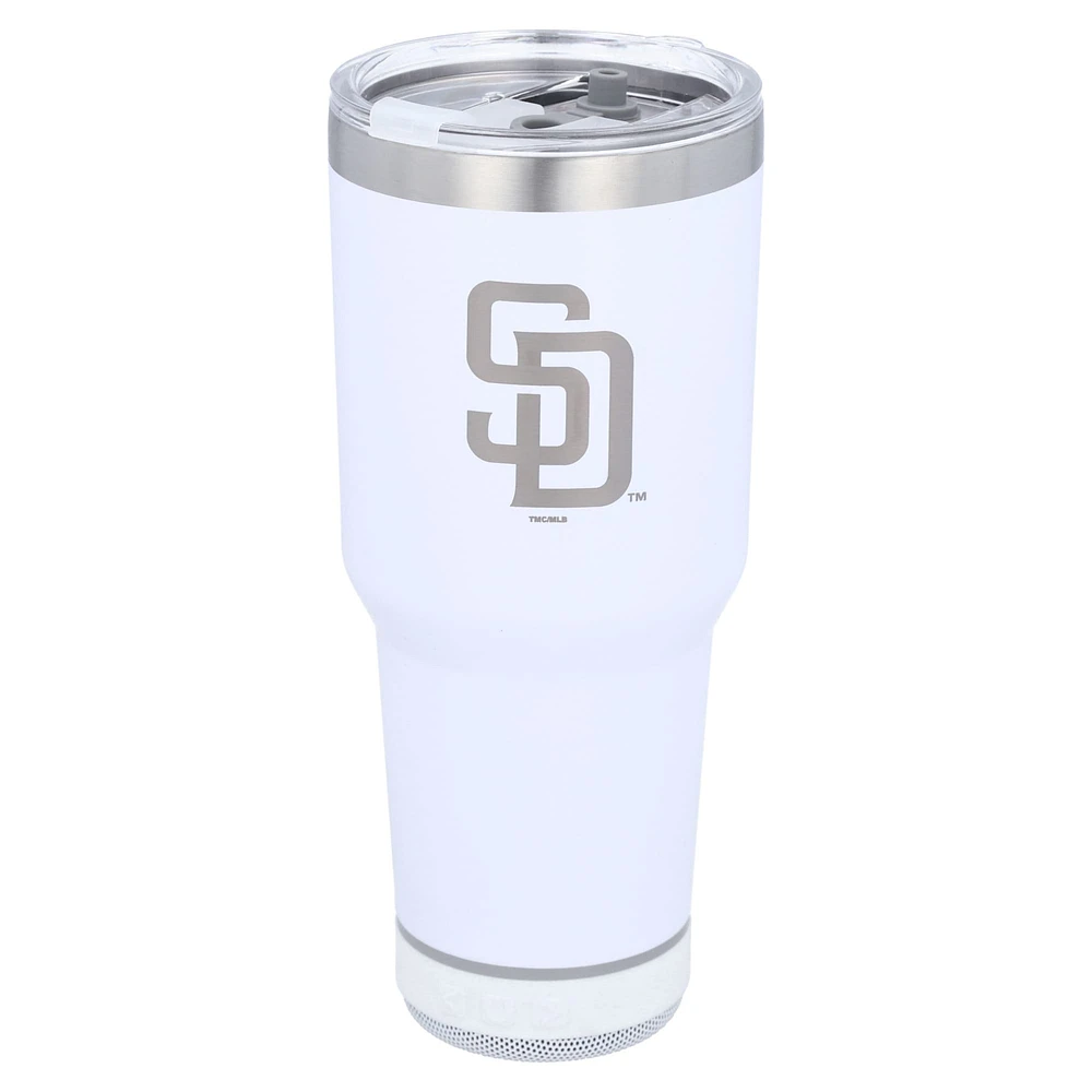 The Memory Company San Diego Padres 30oz. Gobelet Bluetooth LED en acier inoxydable