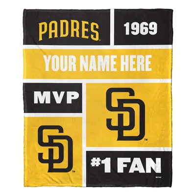 San Diego Padres The Northwest Group 50'' x 60'' Colorblock Personalized Silk Touch Throw