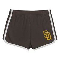 Toddler  Brown San Diego Padres Double Run T-Shirt and Shorts Set