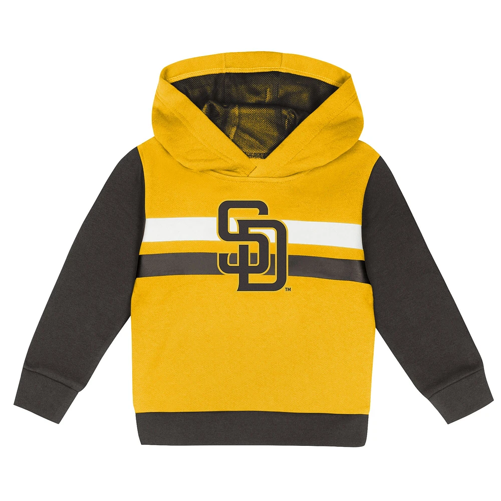 Ensemble sweat à capuche et pantalon de survêtement pour tout-petits doré/marron des Padres San Diego