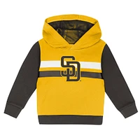 Ensemble sweat à capuche et pantalon de survêtement pour tout-petits doré/marron des Padres San Diego