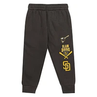 Ensemble sweat à capuche et pantalon de survêtement pour tout-petits doré/marron des Padres San Diego