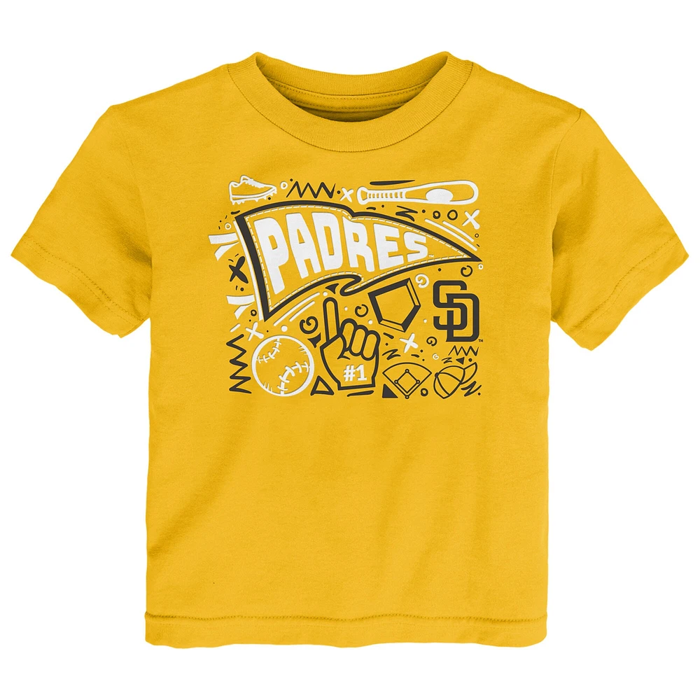 Toddler Gold San Diego Padres Ballpark Fun T-Shirt