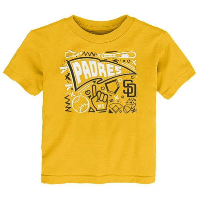 Toddler Gold San Diego Padres Ballpark Fun T-Shirt