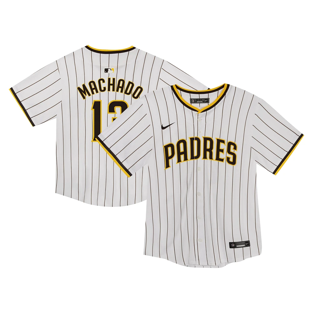 Maillot de match Nike Manny Machado des San Diego Padres, blanc, pour tout-petit