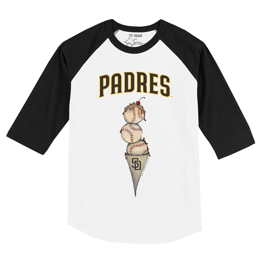 Lids San Diego Padres Tiny Turnip Youth Stacked T-Shirt - White