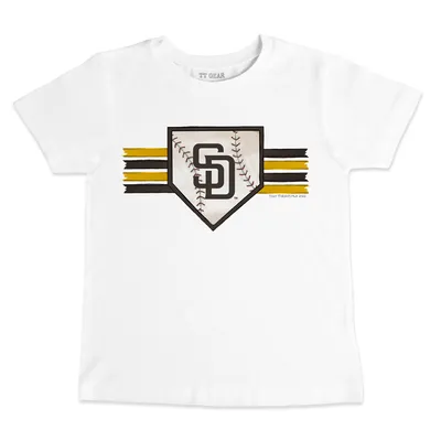 Lids San Diego Padres Tiny Turnip Youth Baseball Bow T-Shirt