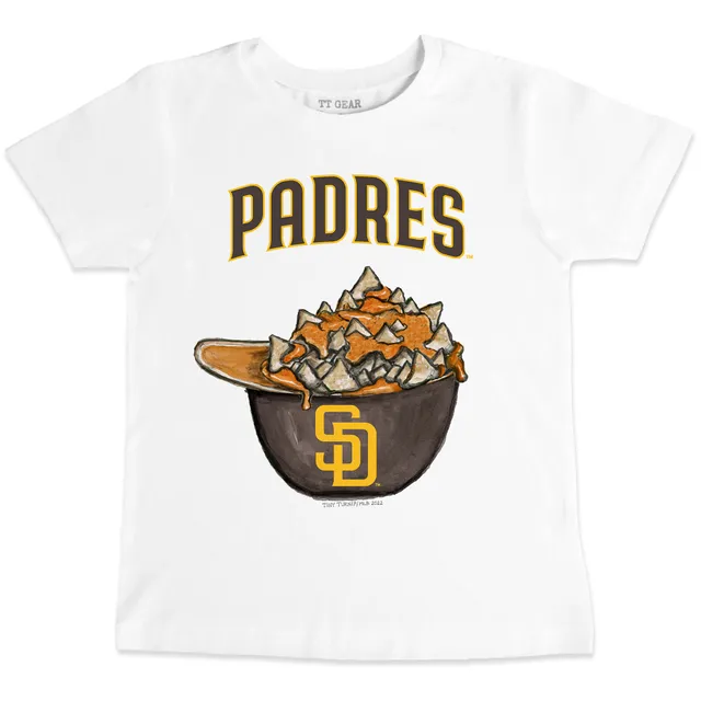 Lids San Diego Padres Tiny Turnip Youth Stacked T-Shirt - White