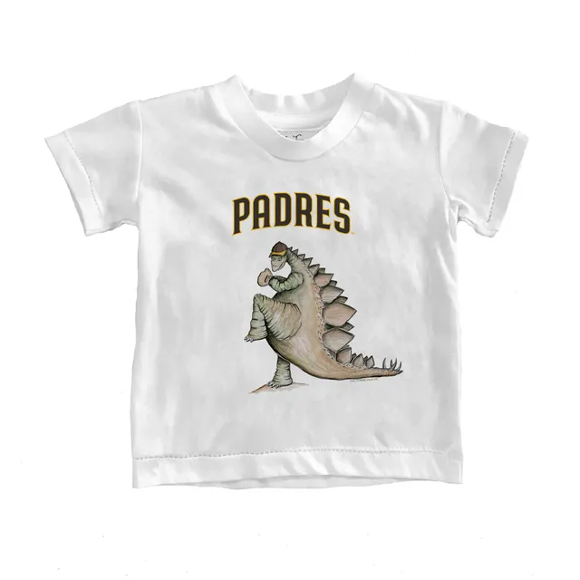 Toddler Tiny Turnip White San Diego Padres TT Rex T-Shirt Size: 2T