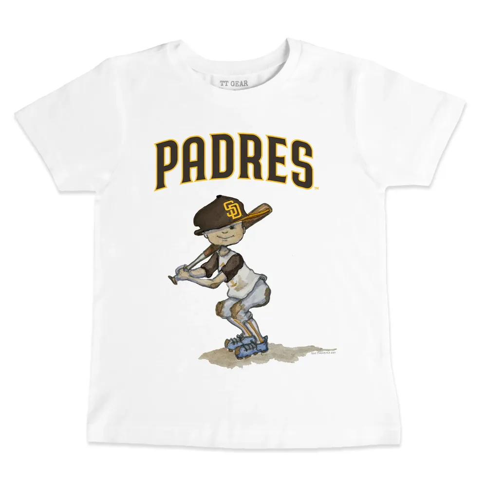 Lids San Diego Padres Tiny Turnip Toddler Team Slugger T-Shirt - White