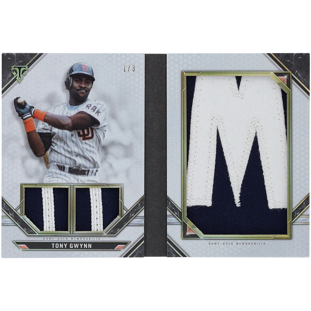 Tony Gwynn San Diego Padres 2021 Topps Triple Threads Game Used Letter Booklet #LPR-TG #1/3 Card