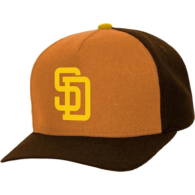 Unisex Mitchell & Ness  Brown San Diego Padres Basic Coop Pro Adjustable Hat