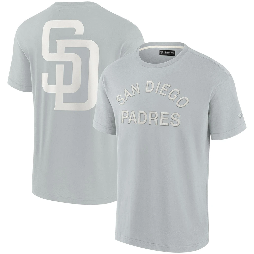 T-shirt unisexe Fanatics gris San Diego Padres Elements super doux à manches courtes