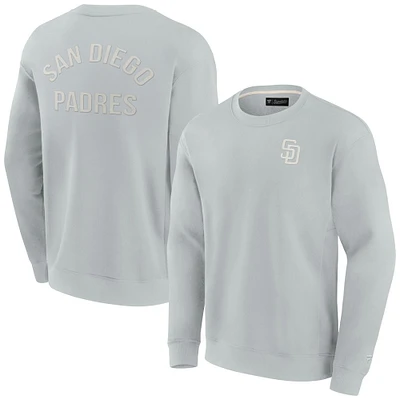 Sweat-shirt unisexe Fanatics gris San Diego Padres super doux