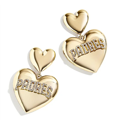 WEAR by Erin Andrews x Baublebar San Diego Padres Boucles d'oreilles pendantes en forme de cœur