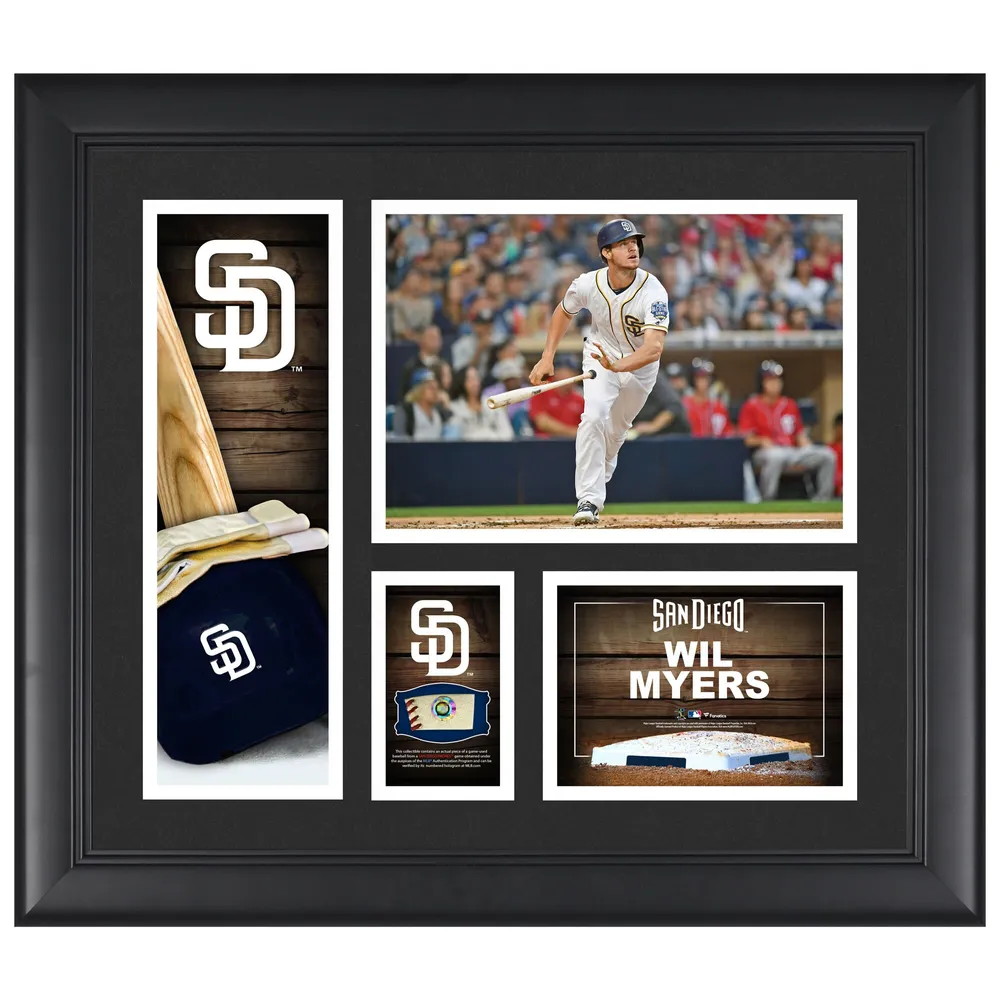 Fanatics Authentic Wil Myers San Diego Padres Framed 5-Photo Collage with A Piece of Game-Used Baseball