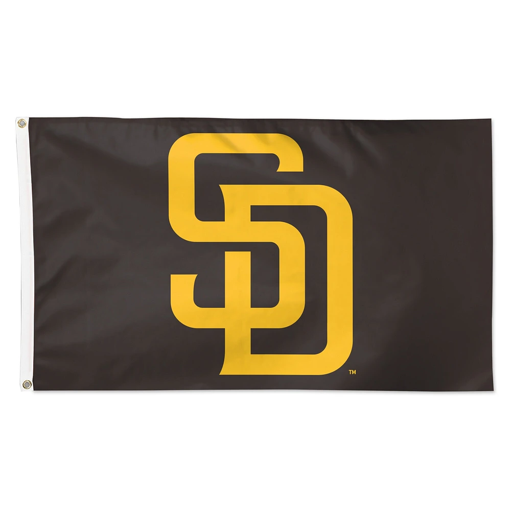 Drapeau simple face WinCraft San Diego Padres 3' x 5' avec logo principal